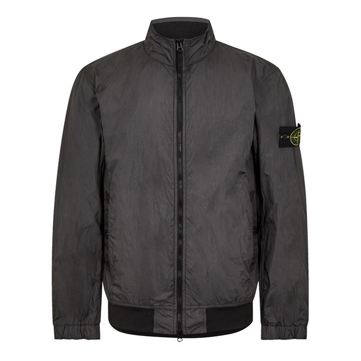 STONE ISLAND Crinkle Reps Bomber Jacket – Grey