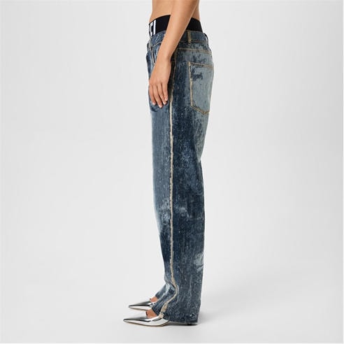 DIESEL - Women's Sequin Wide Leg Jeans