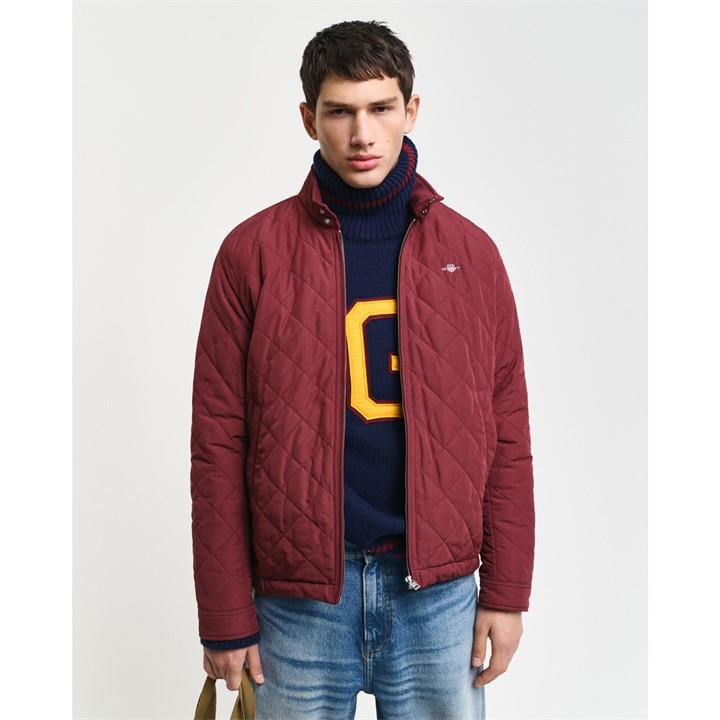 Gant Men's Red Quilted Windcheater 2XL
