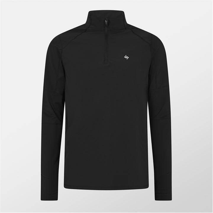 Represent 247 Men's Black R247 Run Quarter Zip Large