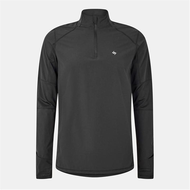 Represent 247 Men's Black R247 Run Quarter Zp Medium