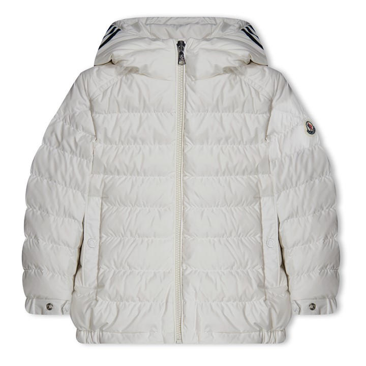 Moncler Boys White Cornour Puffer Jacket Juniors