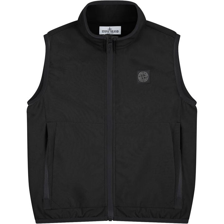 STONE ISLAND Junior Gilet - Black