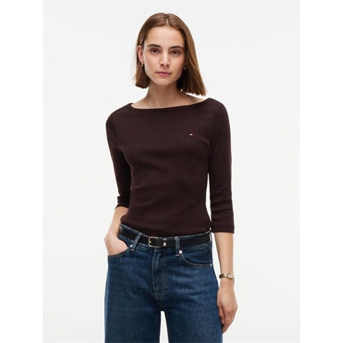 Tommy Hilfiger - Women's Cody Slim Boat Neck Long-Sleeve T-Shirt