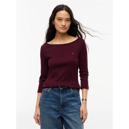 Tommy Hilfiger - Women's Cody Slim Boat Neck Long-Sleeve T-Shirt
