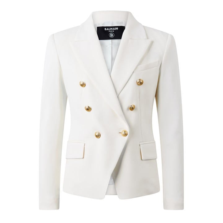Balmain Girls Cream Lgo Blazer Small