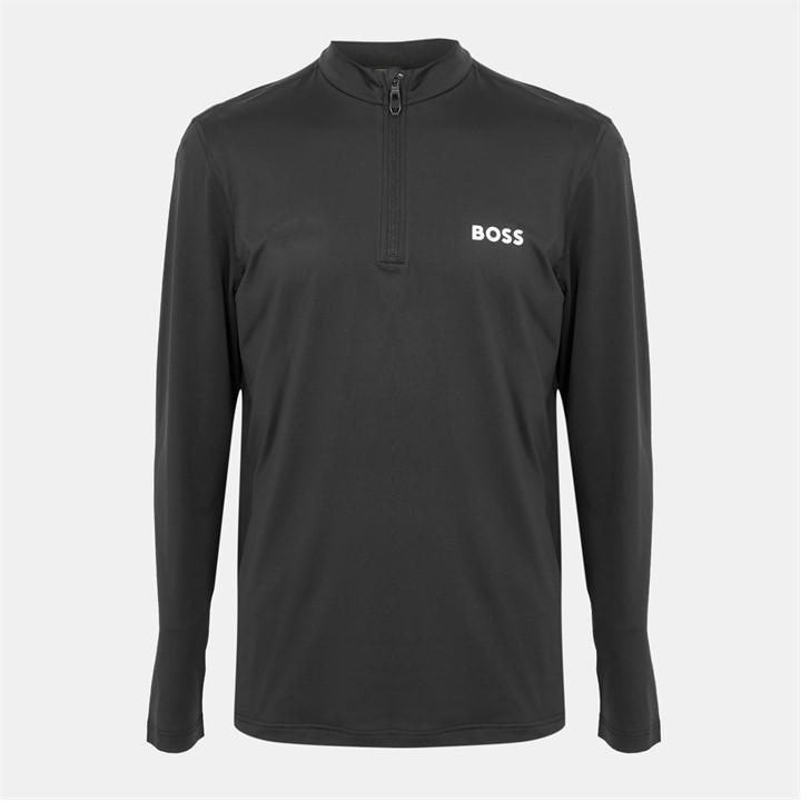 Boss Men's Black Performance Quarter Zip