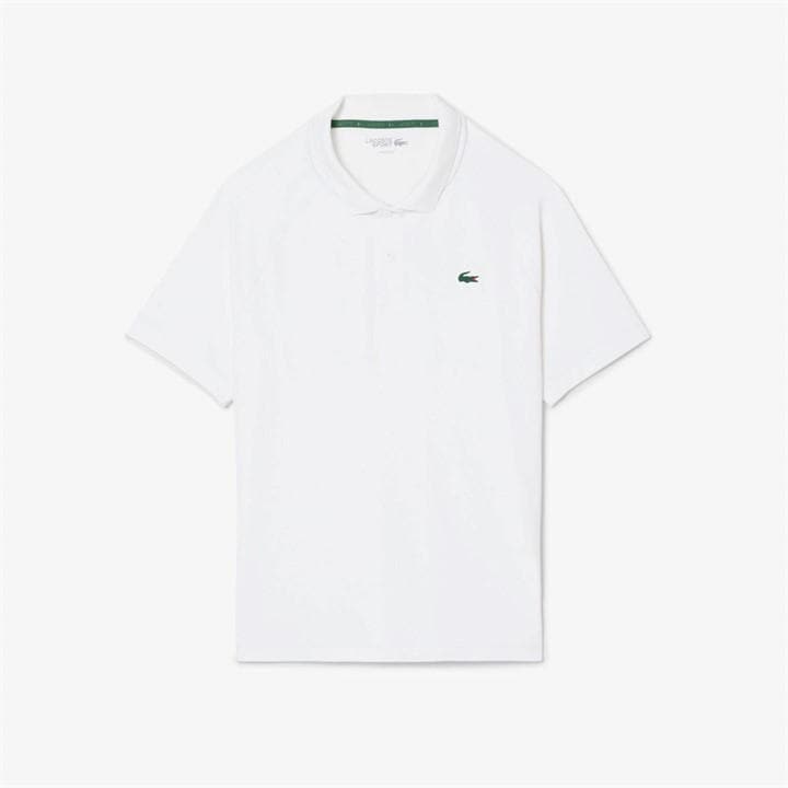 Lacoste Men's White Short Sleeve Performance Polo Shirt - XL