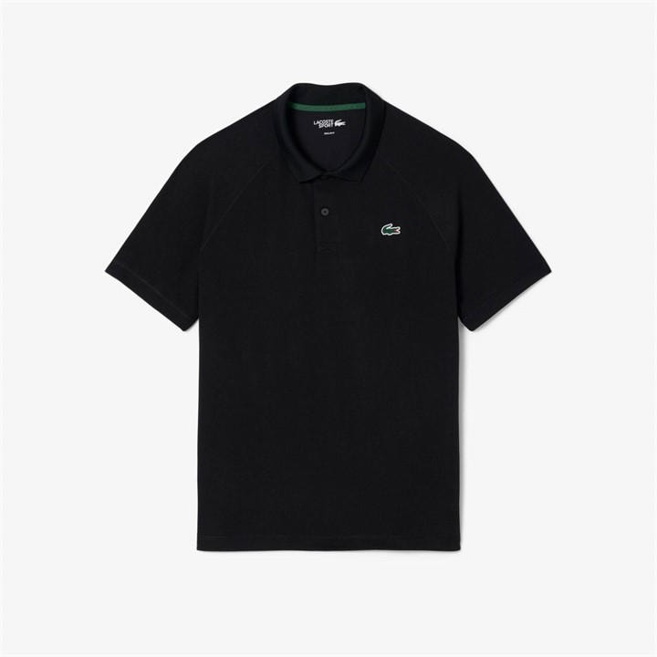 Lacoste Men's Black Short Sleeve Performance Polo Shirt - XL