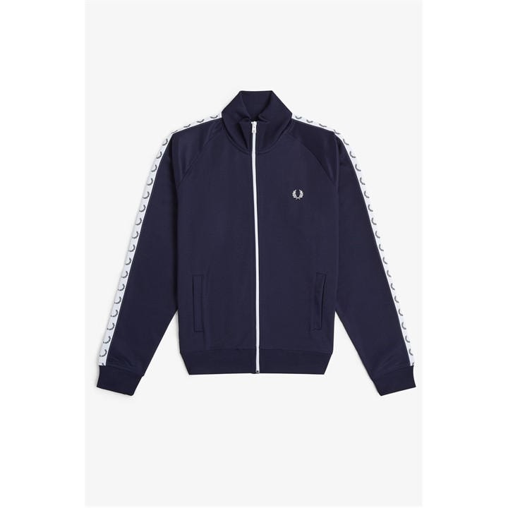 Fred Perry Men's Blue Tape Poly Tracksuit Top - M