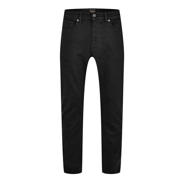 Boss Men's Black Maine Straight-Leg Jeans Small