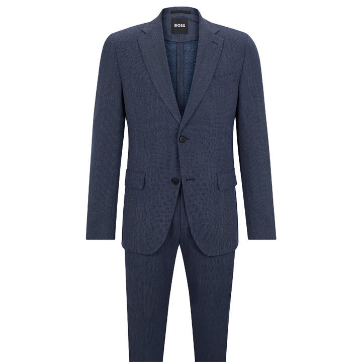 Boss Men's Blue P-Huge-2Pcs-242 10248486 01 Suit