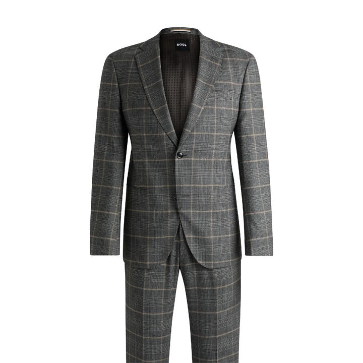 Boss Men's Grey C-Huge-2Pcs-243 10265875 01 Suit