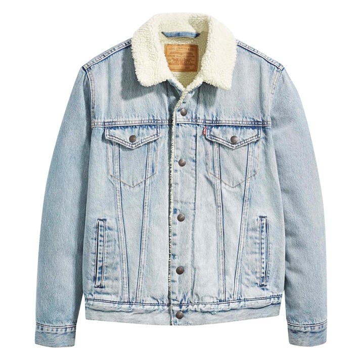 LEVI'S MEN'S TYPE 3 SHERPA COTTON MIX LONG SLEEVE DENIM JACKET