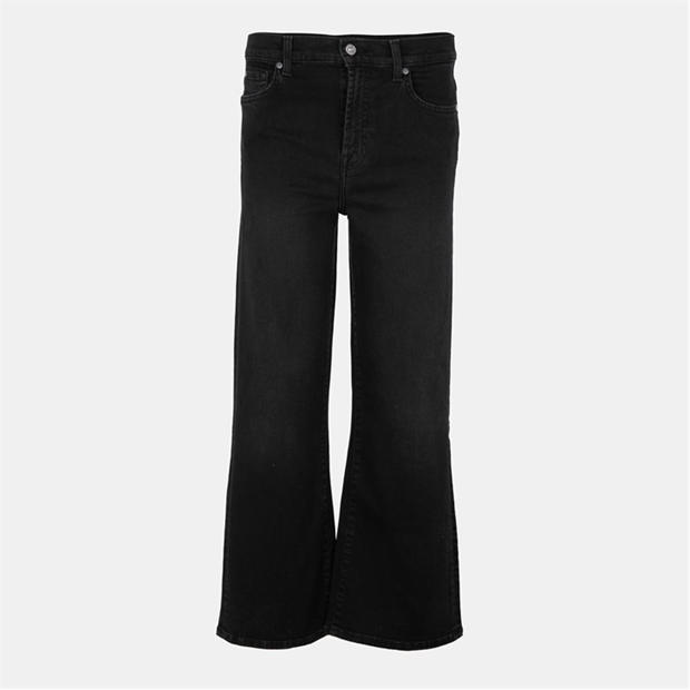 Dark Blue - 7 For All Mankind - Women's Cropped Alexa Straight Leg Jeans