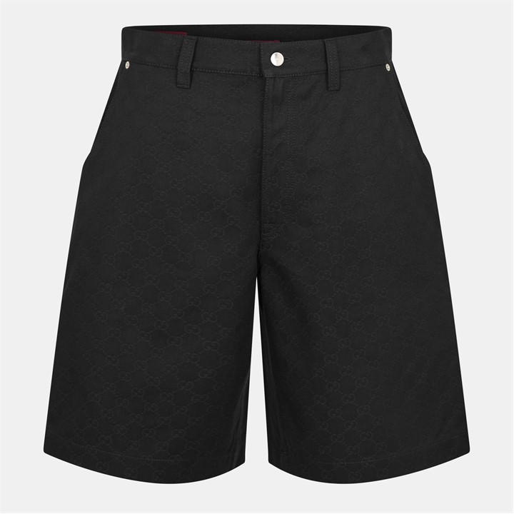Gucci Men's Black Denim Shorts - L