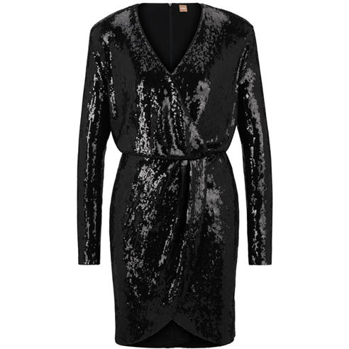 BOSS - Women's Epalleta Dress with Sequin Embellishment