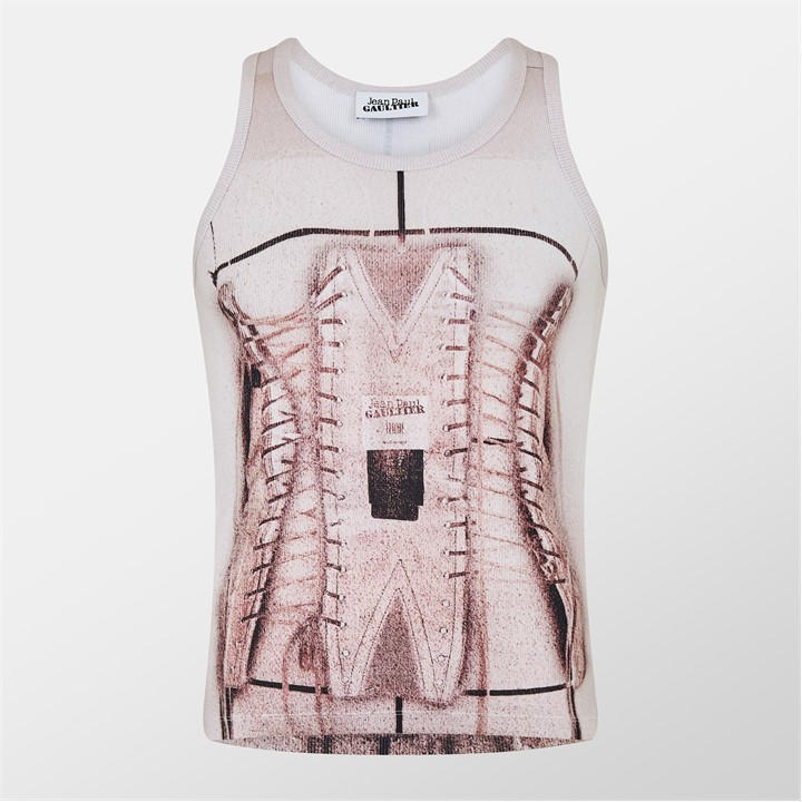 JEAN PAUL GAULTIER Corset Tank Top – Pink JEAN PAUL GAULTIER Corset Tank Top – Pink