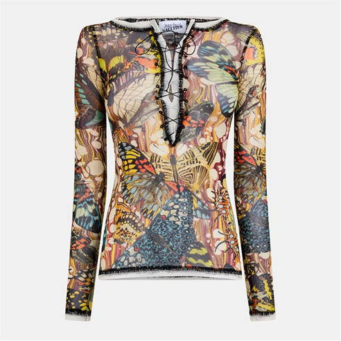 JEAN PAUL GAULTIER - Women's Papillon Long Sleeve T-Shirt