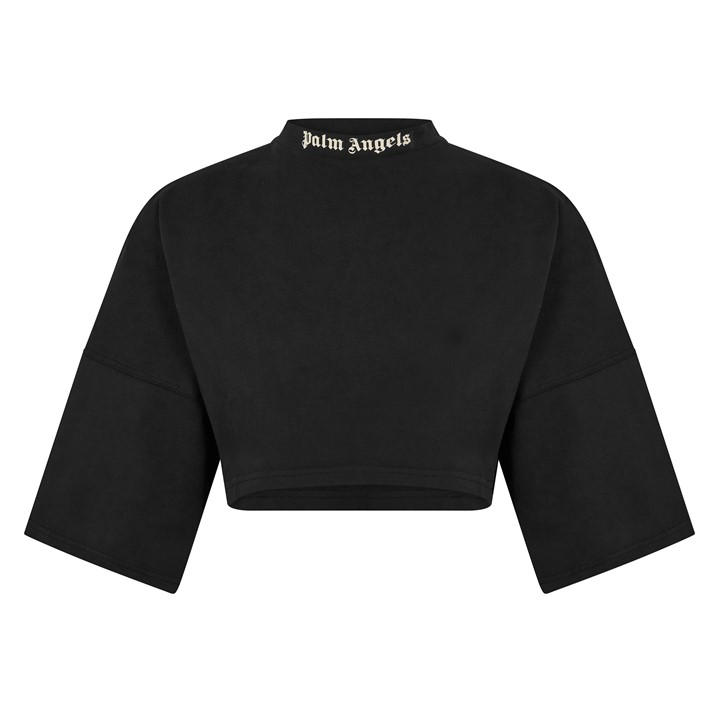 Palm Angels Women's Black Crop Top - Size 16
