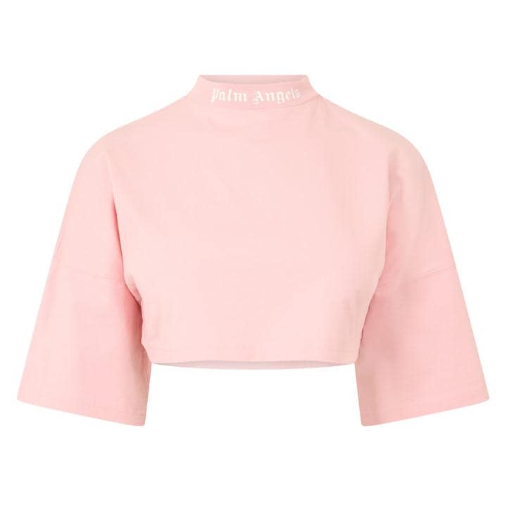 Palm Angels Women's Pink Crop Top - Size 16