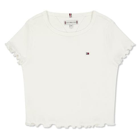 Tommy Hilfiger - Kids' Essential Rib Short Sleeve Crop Top