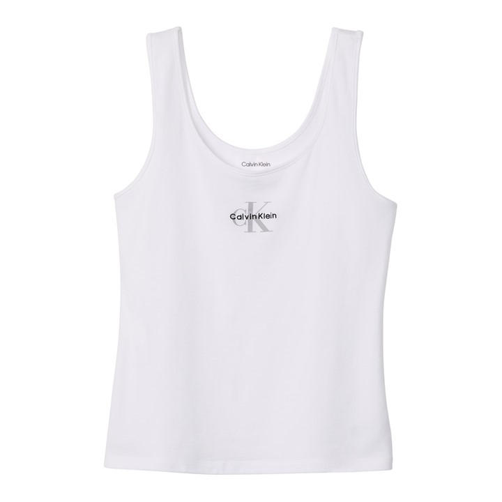 Calvin Klein Women's White Calvin Logo Vest Ld62
