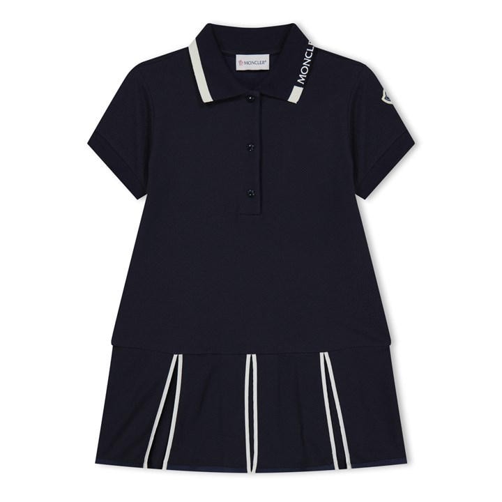 Moncler Girls Blue Polo Shirt Dress Juniors - Size 13