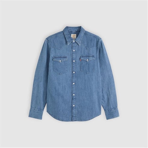 Levis - Men's Barstow Western Standard Esta Long Sleeve Denim Shirt