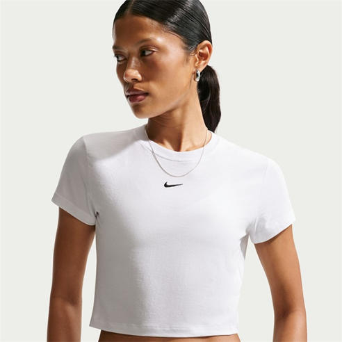 NIKE - Women's Chill Knit Cotton Crew-Neck Cropped T-Shirt