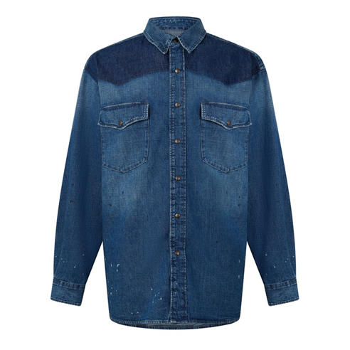 MAISON MARGIELA - Bicolour Denim Shirt