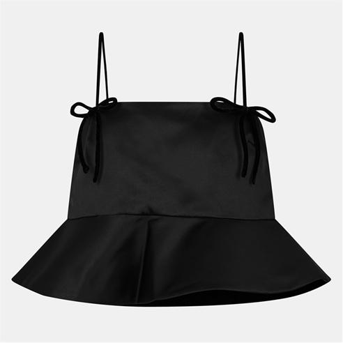 GANNI - Women's Duchess Satin Woven Cami Vest