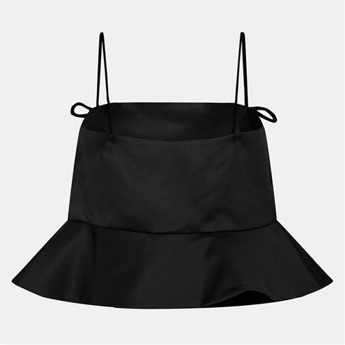 GANNI - Women's Duchess Satin Woven Cami Vest