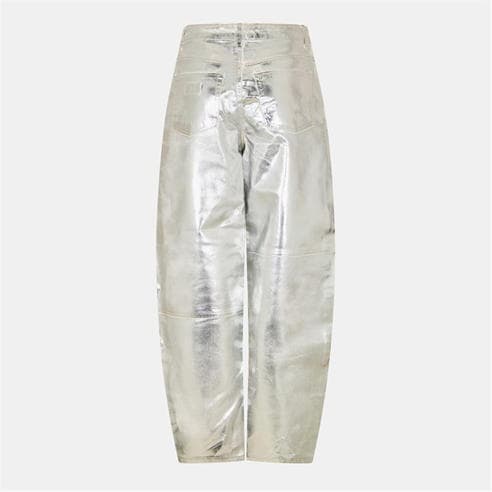 GANNI - Women's Foil Tapered Jeans
