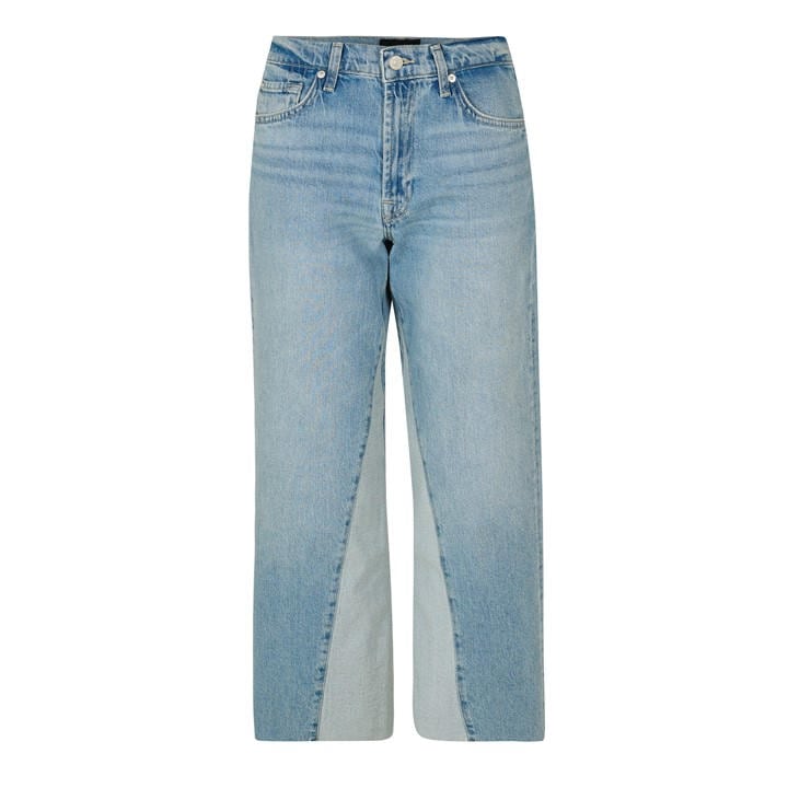 7 For All Mankind Women's Blue 7Fam Stovepipe Ankle Ld62