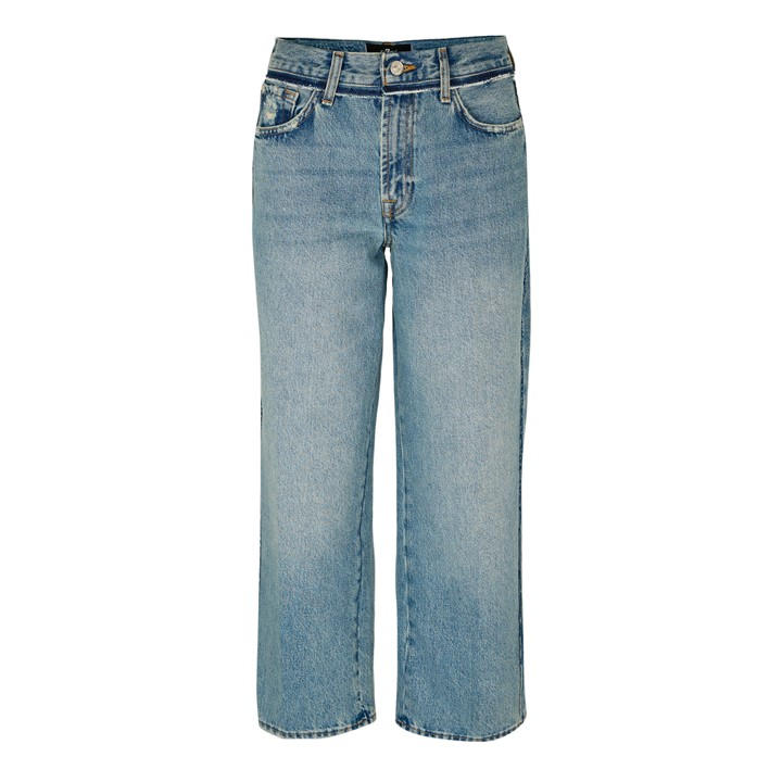 7 For All Mankind Women's Blue 7Fam Stovepipe Ankle Ld62