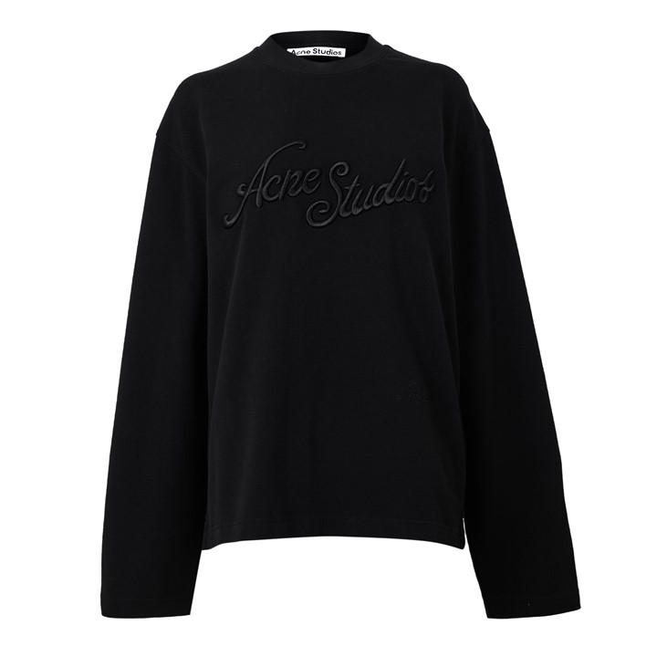 Acne Studios Cne Ls T-shirt Ld64 In Black