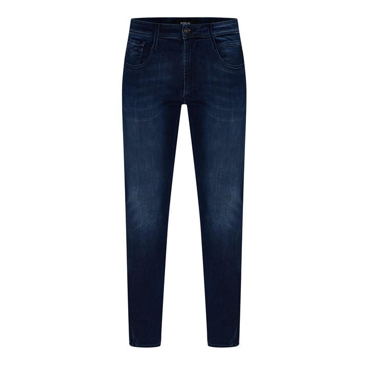 Replay Men's Blue Powerstretch Anbass Slim Fit Jean Size 38 R