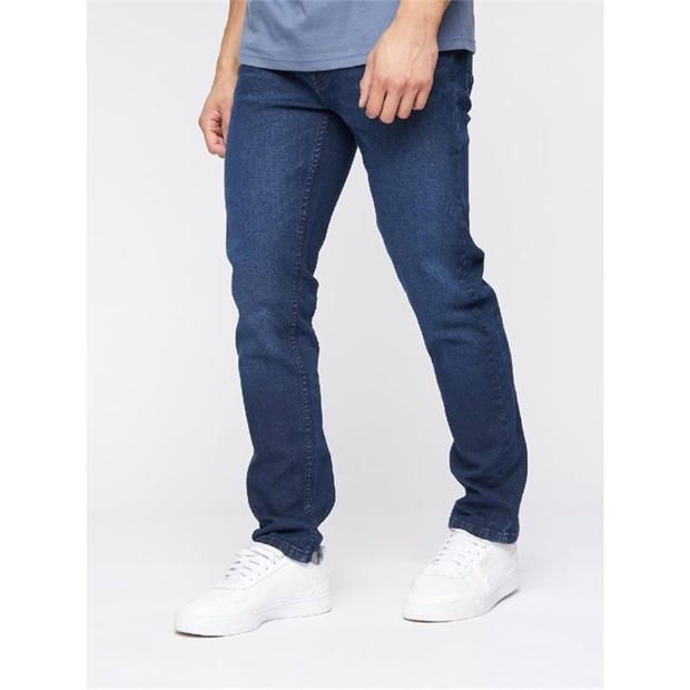 Men's Stretch Slim Fit Ripped Jeans - Distressed Denim Pants, Flex Waist, Skinny Straight Leg