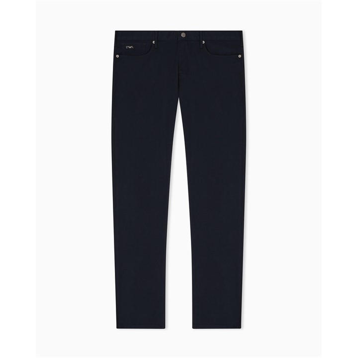 Emporio Armani Men's Blue J06 Slim-Fit Trousers