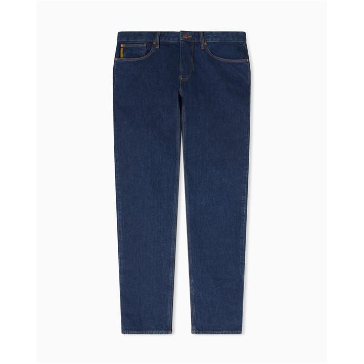 Emporio Armani Men's Blue J06 Slim-Fit Trousers