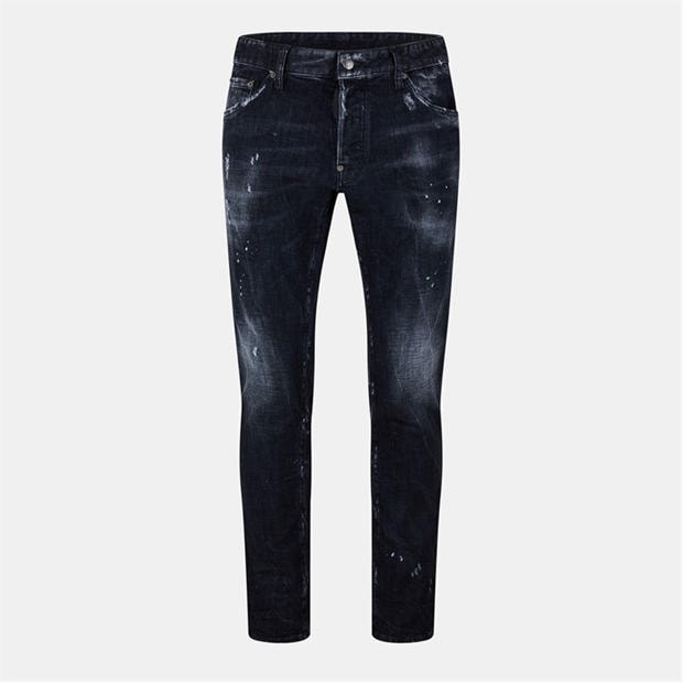 Rip Repair Blk - DSQUARED2 - Cool Guy Slim Jeans