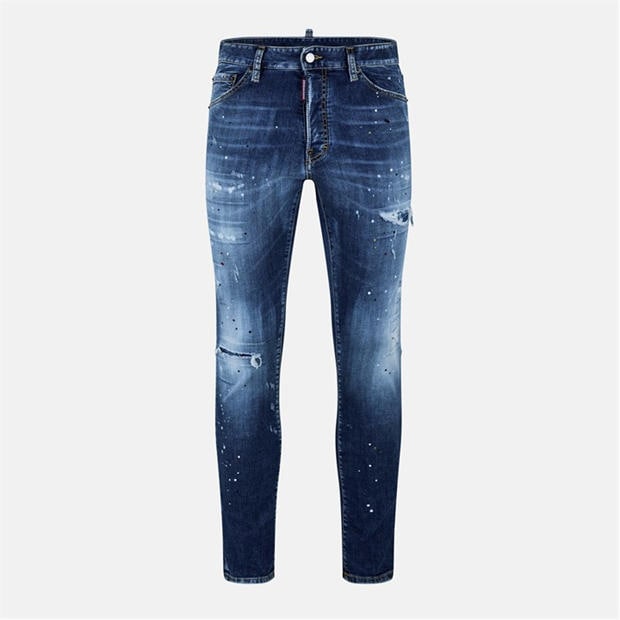 Rip Repair Blk - DSQUARED2 - Cool Guy Slim Jeans