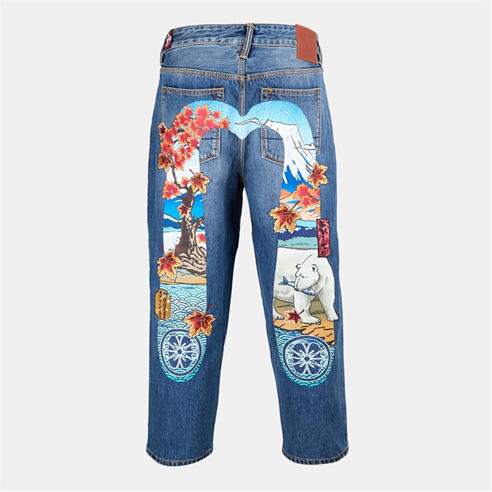 MOOSE KNUCKLES - Mens x Evisu Straight Leg Jeans