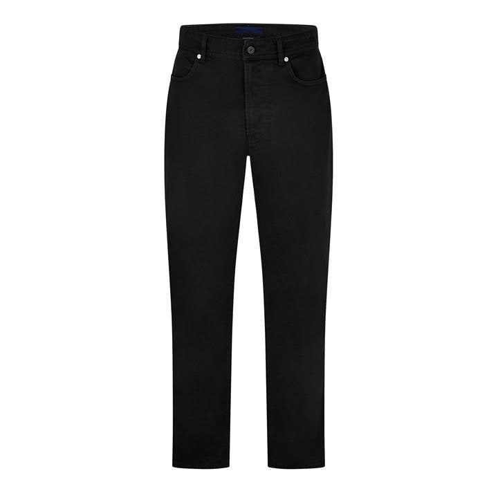 Stone Island Men's Black Denim Research Straight Jeans
