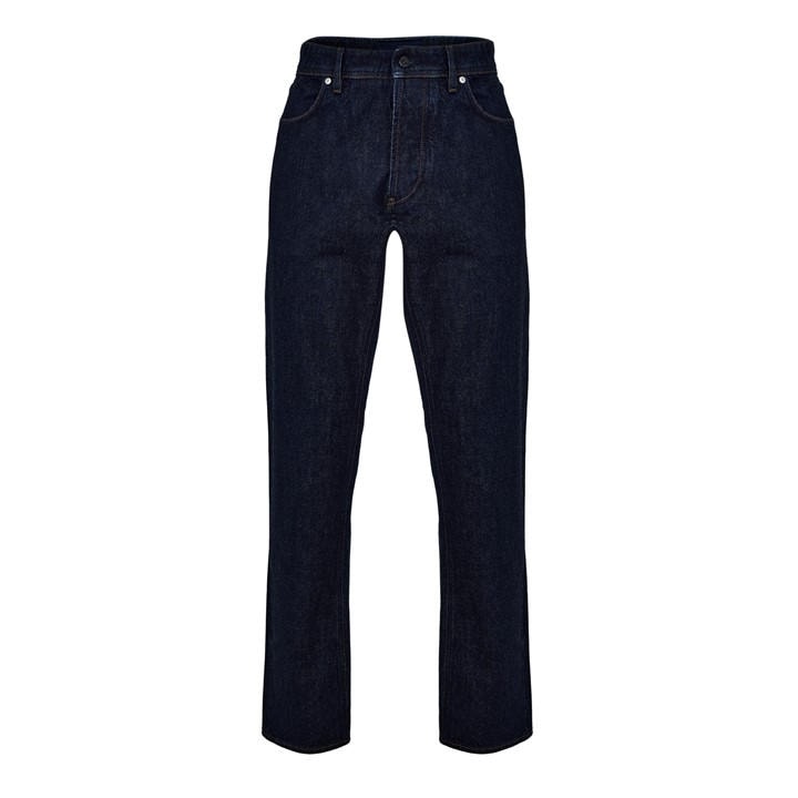 Stone Island Men's Blue Denim Research Straight Jeans