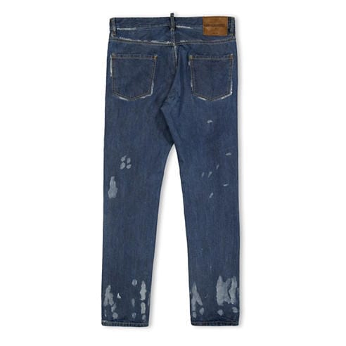 DSQUARED2 - Men's Teddy Distressed Cotton Straight Leg Jeans