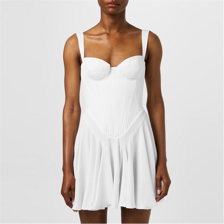 Dsquared2 Women's White Deema Mini Dress Size 10