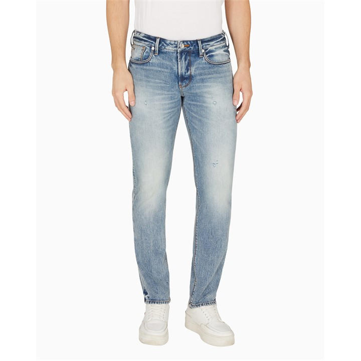 Emporio Armani Men's Blue Slim Fit J06 Jeans