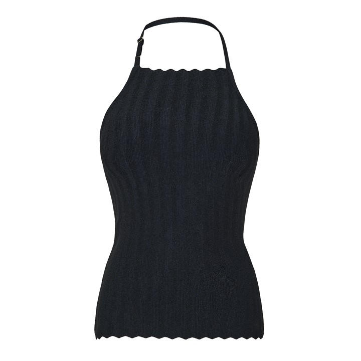 Jacquemus Jacq Halter Neck Top Ld62 In Blue